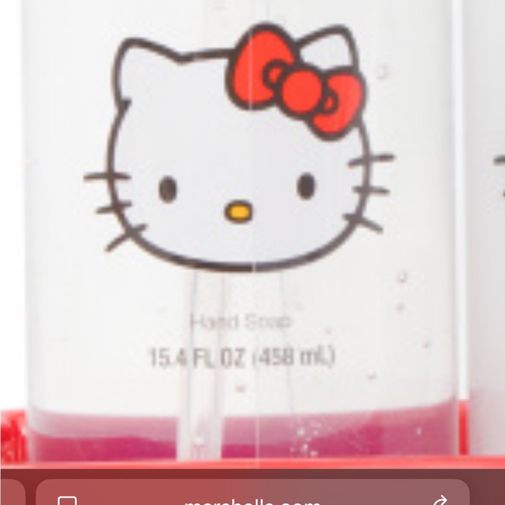 New Hello Kitty Red and White Bath & Body Set - Picture 2 of 3